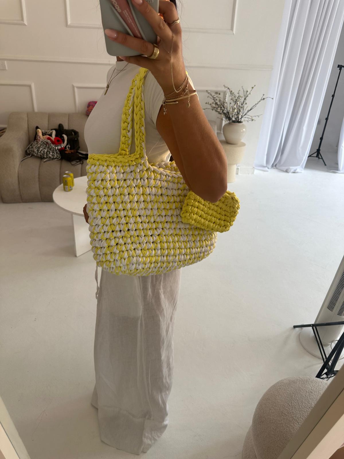 OG Tote - Lemon and White