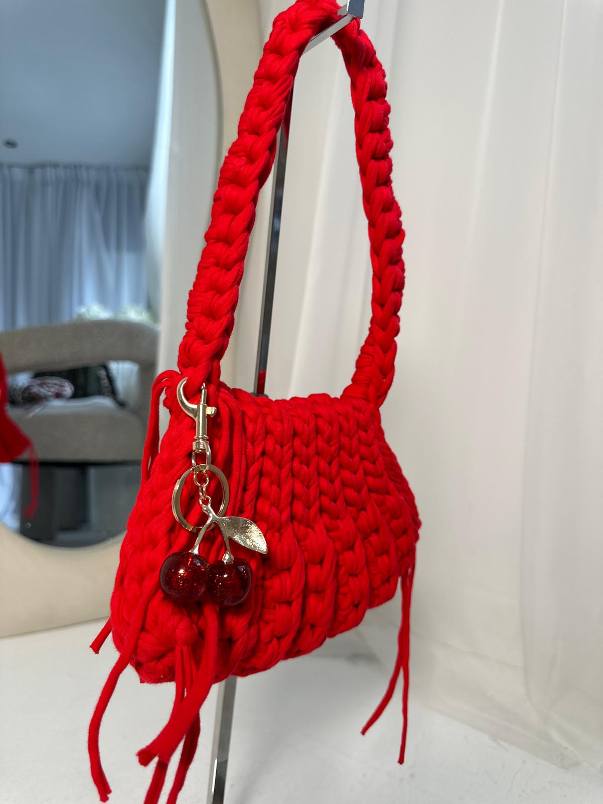 Small Girly Tote - Red