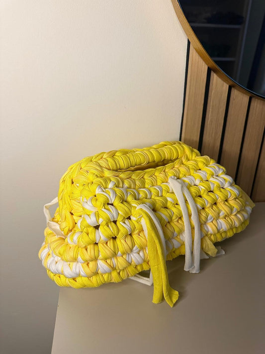 Magnetic Clutch Bag - Lemon Sherbet