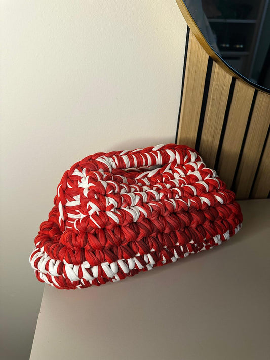 Magnetic Clutch Bag - Candy Cane