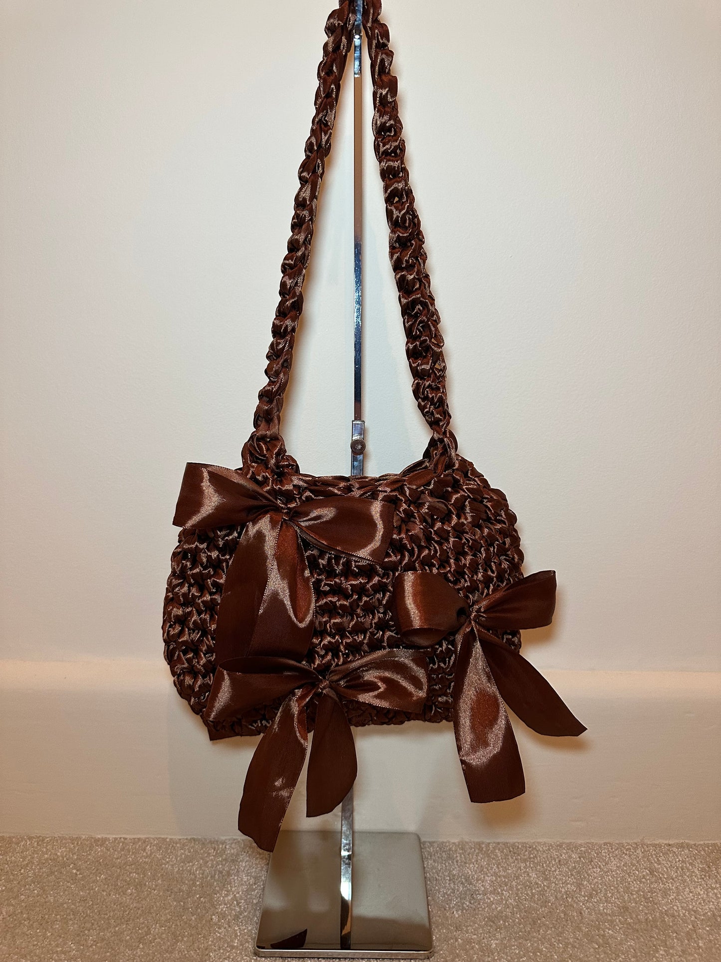 Original Ribbon Bow Bag - Chocolate Brown