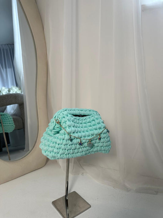 OG Clutch - Aqua with Charms