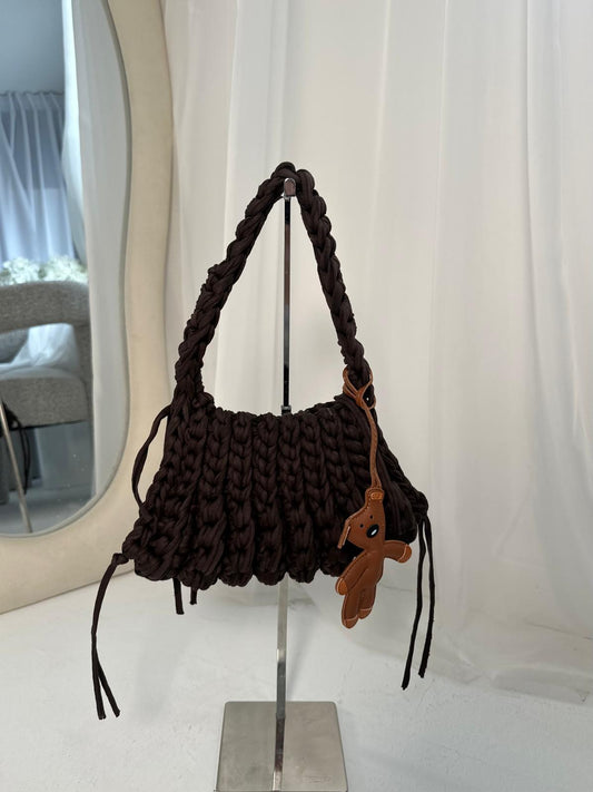 Small Girly Tote - Brown