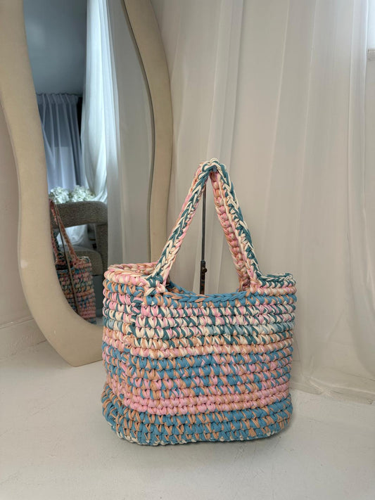 OG beach bag - Blue and Pink