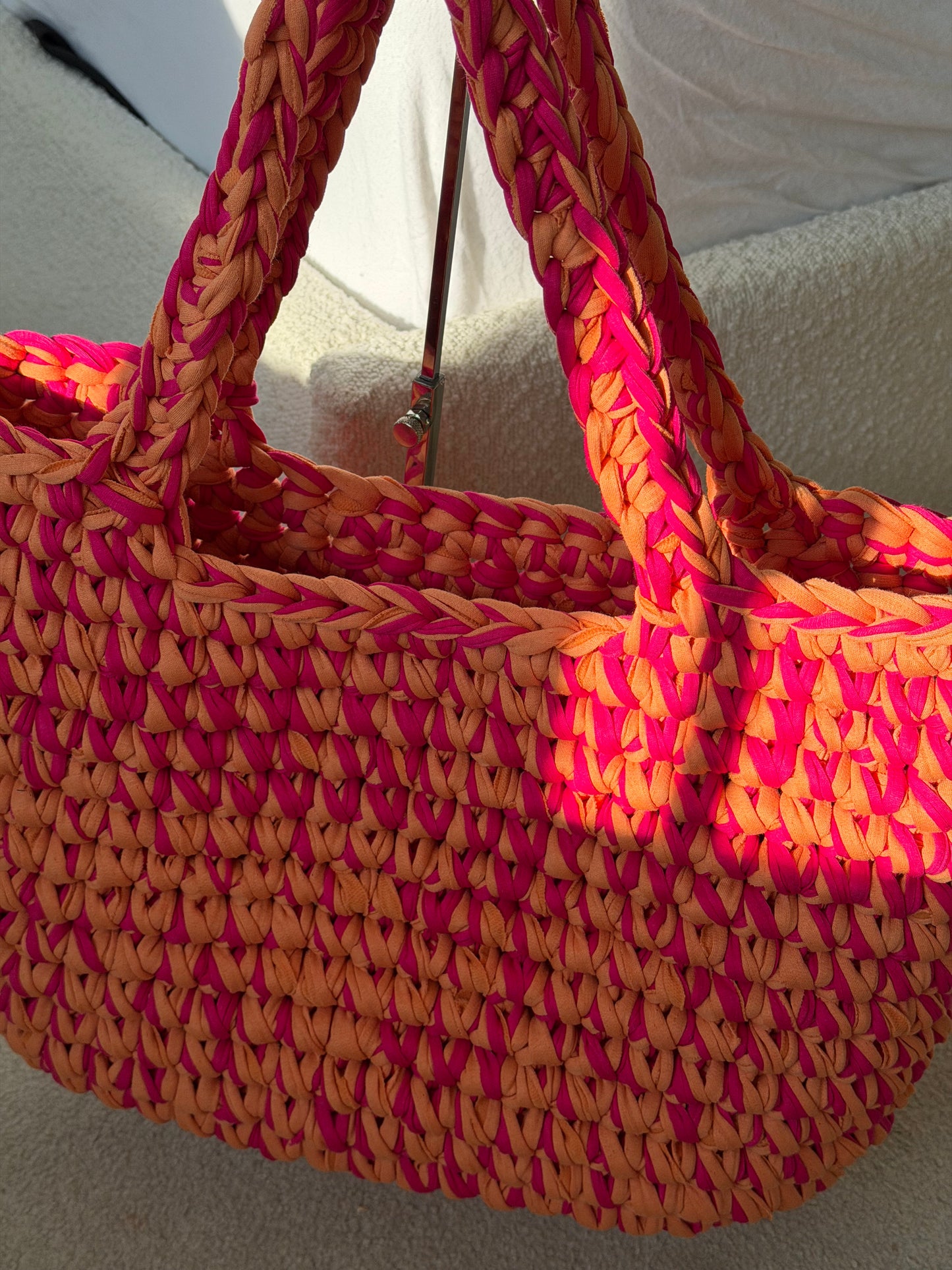 OG Beach Bag - Pink & Orange