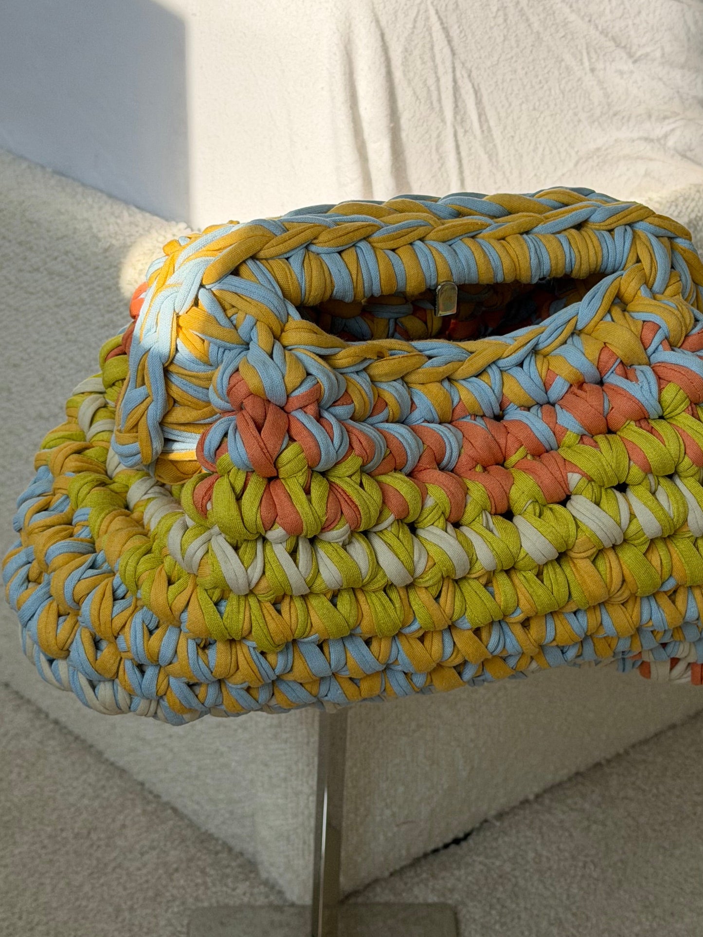 OG Clutch Bag - Orange & Blue
