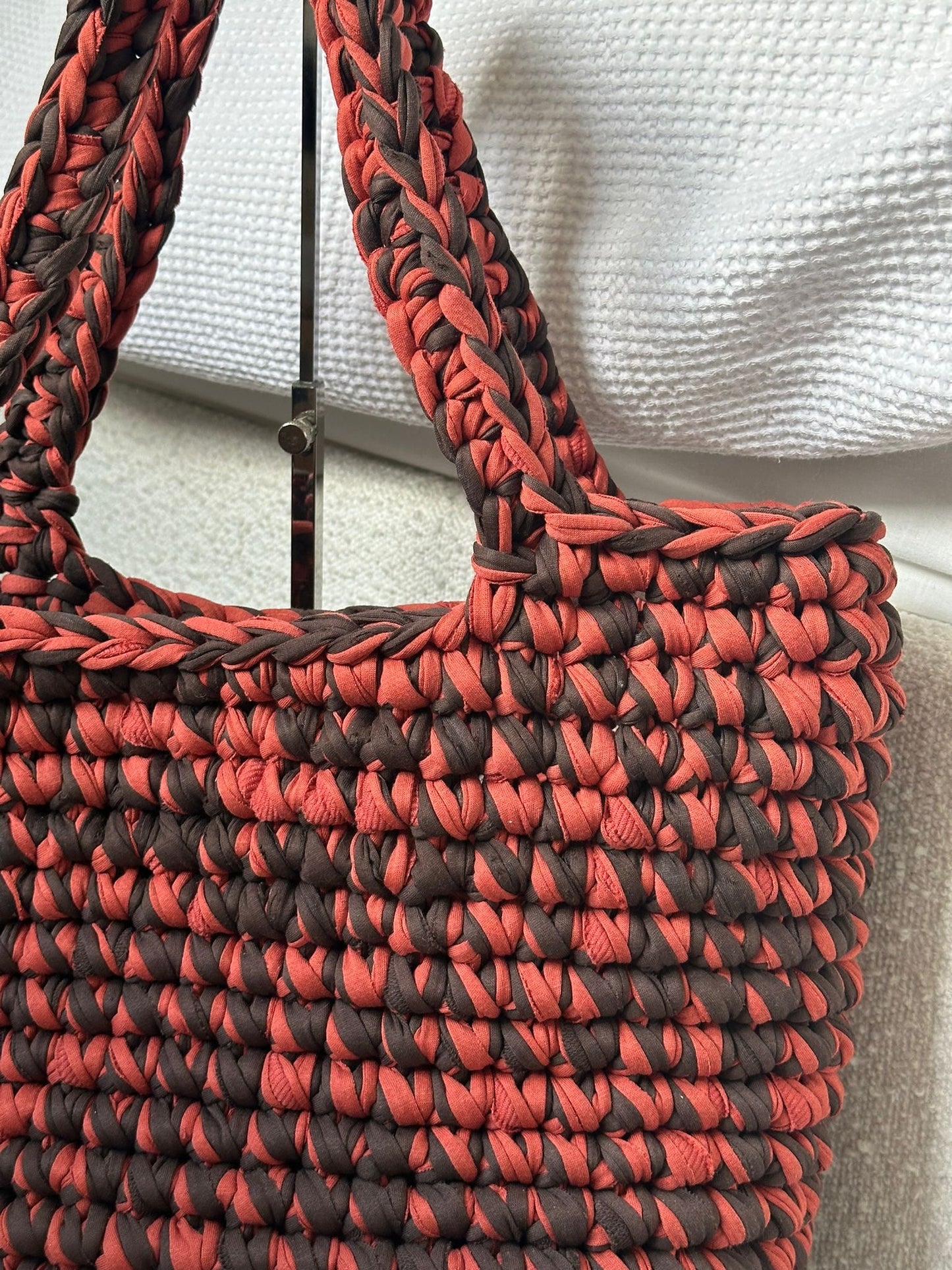 OG Beach Bag - Chocolate and Rust
